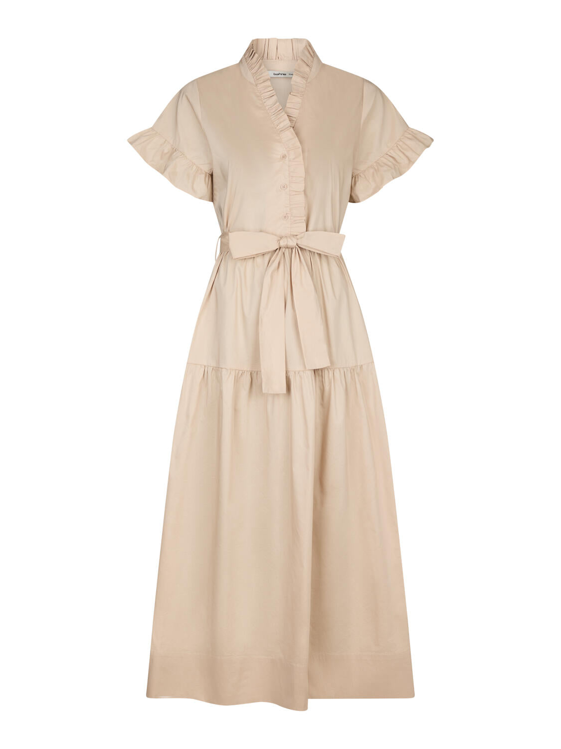 Mali Poplin midi kjole - Dark Sand